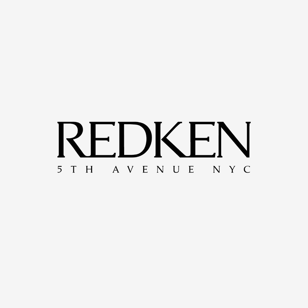 Redken logo with "5th Avenue NYC" text on a grey background.
